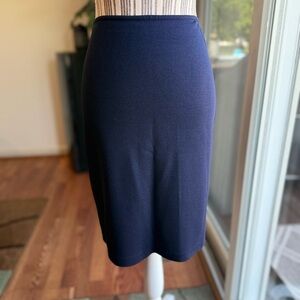 St. John Blue Pencil Skirt